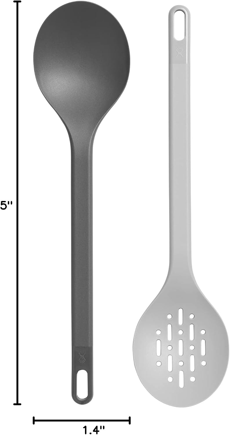 Hydro Flask Serving Spoons Set - Outdoor Kitchen Camping Dinnerware Silverware