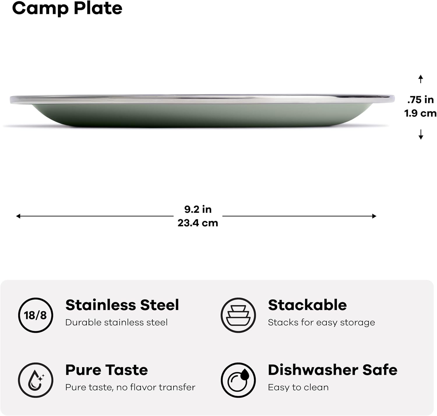 Hydro Flask Camp Plate Black
