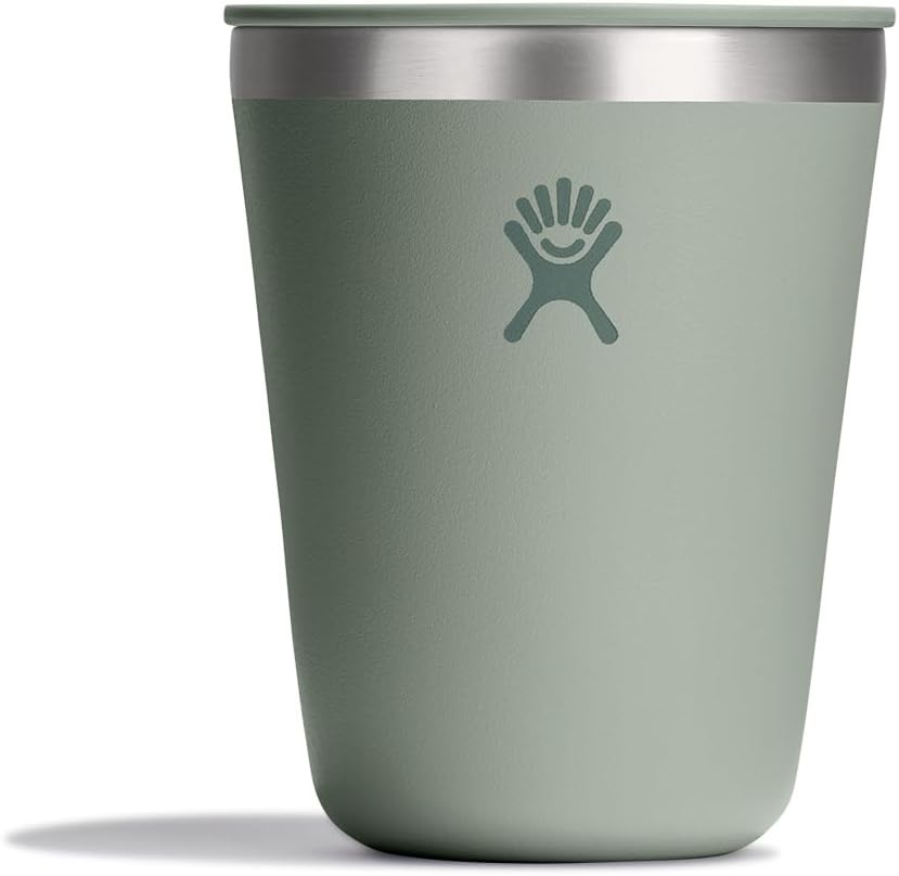 Hydro Flask Outdoor Kitchen Tumbler - Stainless Steel Dinnerware Reusable Camping Gear Mess Kit Cup - Dishwasher Safe, BPA-Free, Non-Toxic AGAVE