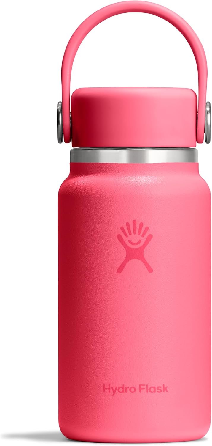 Hydro Flask Micro Bottle - Insulated Mini Leak Proof Flask for Purse or Pocket in 6.7 Oz Popstar Pink