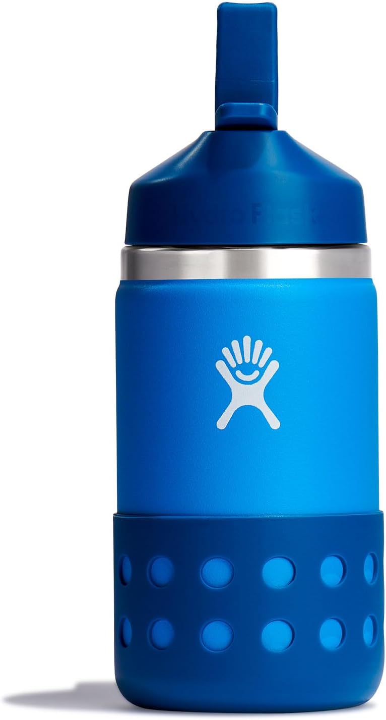 Hydro Flask 12 Oz Kids Wide Mouth Straw Cap And Boot Lake
