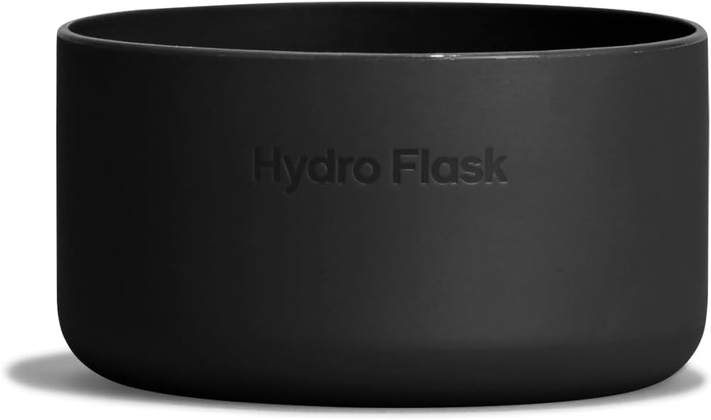 Hydro Flask Micro Boot - Bottom Protector Sleeve - Silicone Water Bottle Accessory 10 Oz Tonal Black