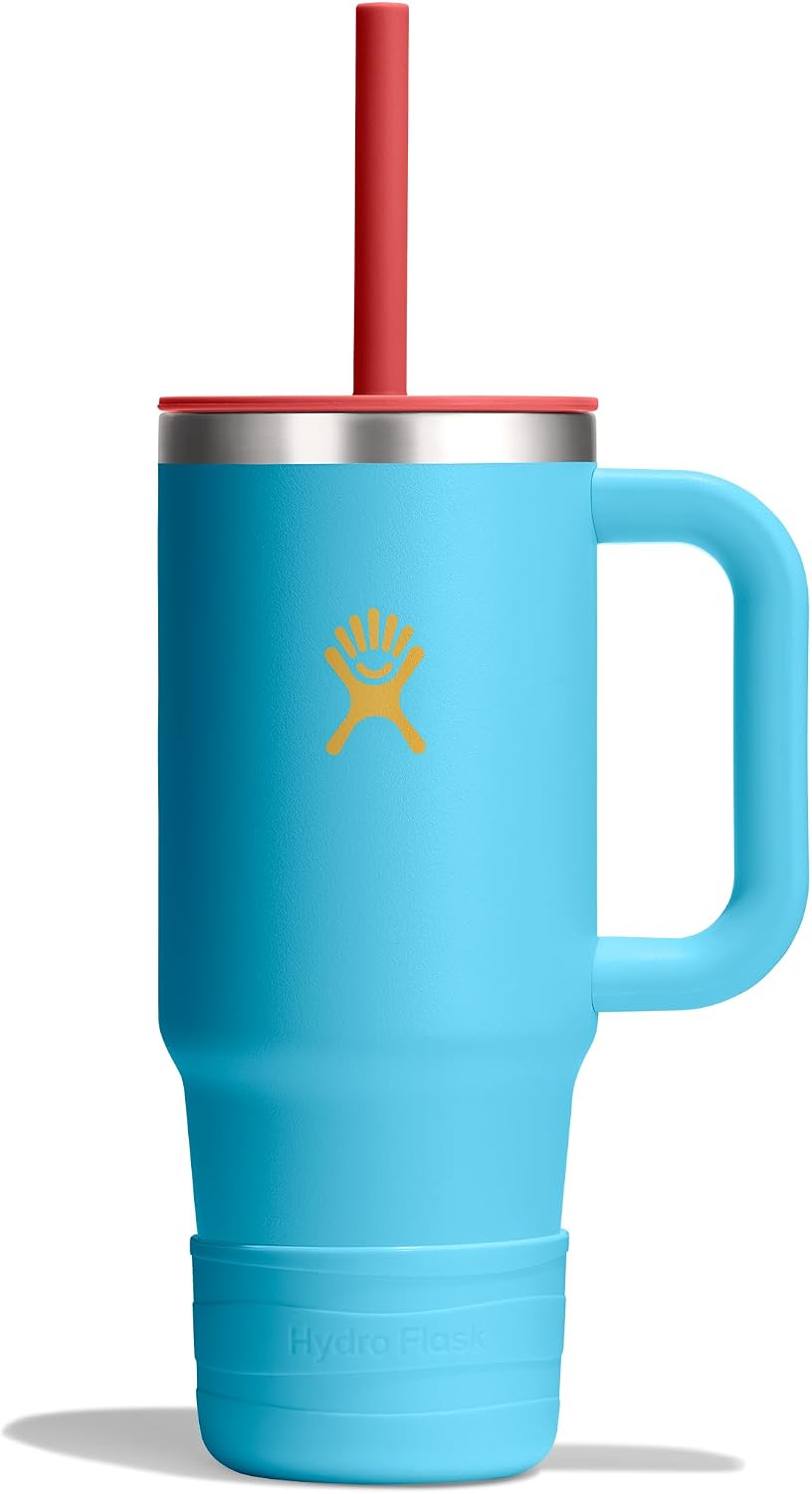 Hydro Flask Kids 24 Oz Travel Tumbler with Handle, Lid and Straw for School - Insulated Stainless Steel in Bluejay