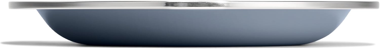 Hydro Flask Stainless Steel Kids Plate- Dishwasher Safe, Stackable, Dinner Plate in Koala Gray