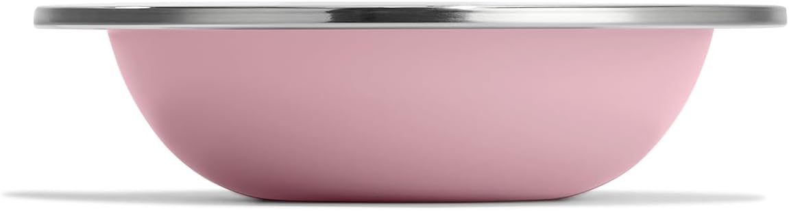 Hydro Flask Stainless Steel Kids Bowl- Dishwasher Safe, Stackable, Dinner Bowl in Blossom Pink