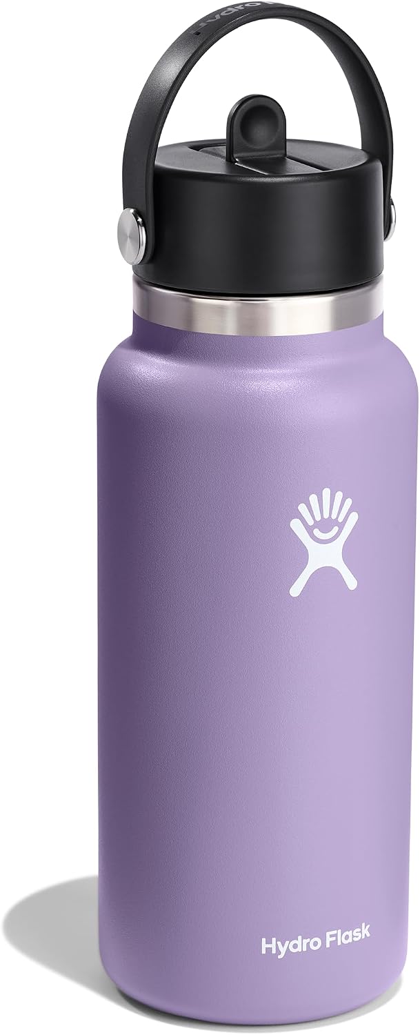 Hydro Flask 32 Oz Wide Mouth Flex Straw Cap Moonshadow