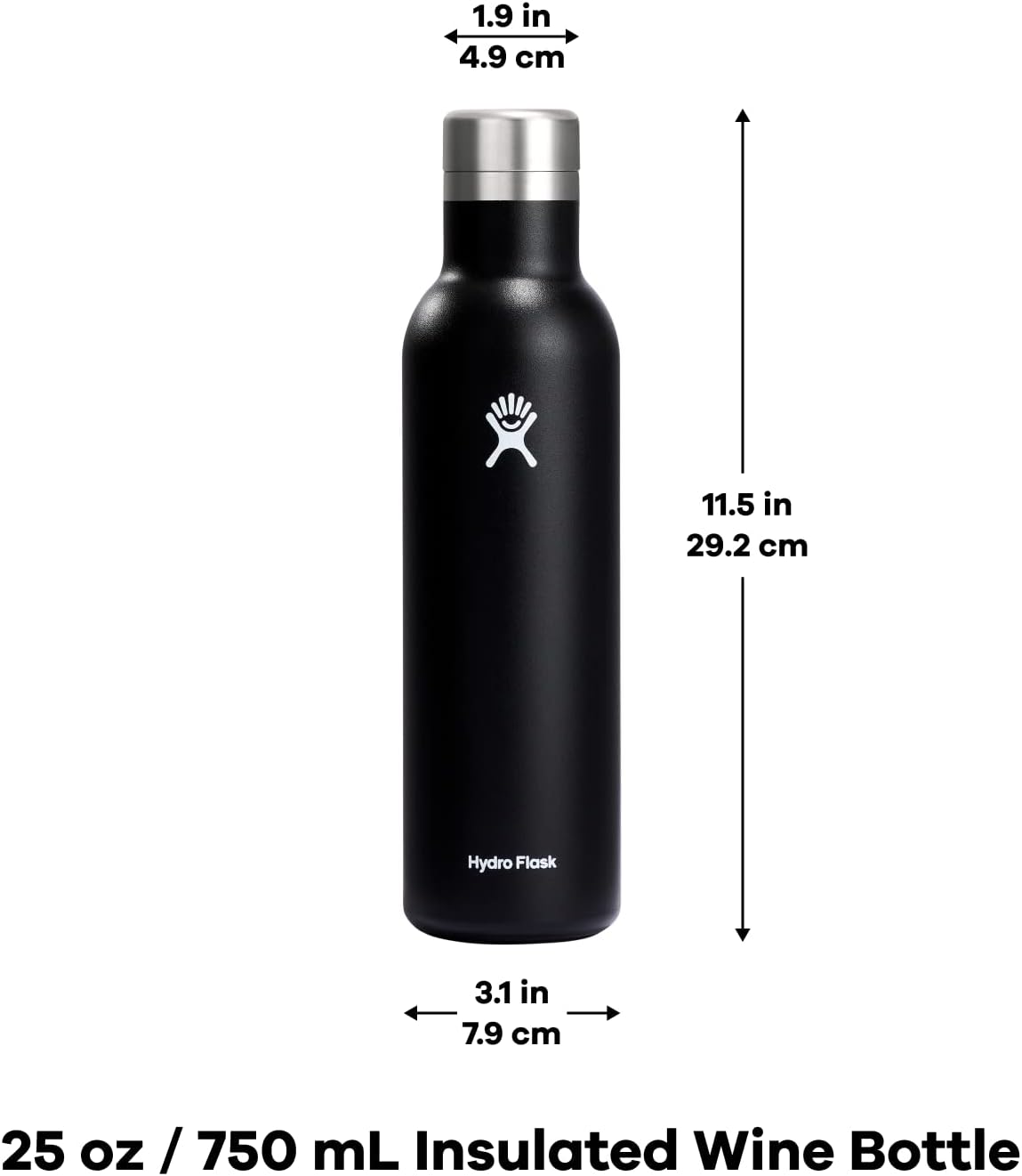 Hydro Flask Ceramic Wine Bottle 25 Oz Birch