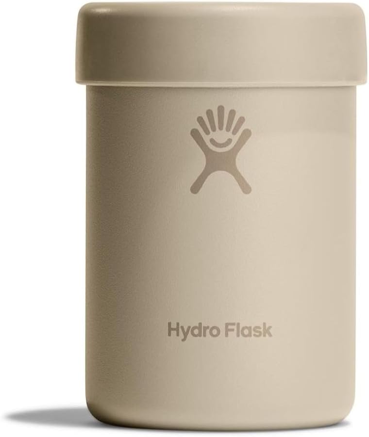 Hydro Flask 12 Oz Cooler for Cans - Can Cooler for Beer or Coffee - Insulated in Oat Tan