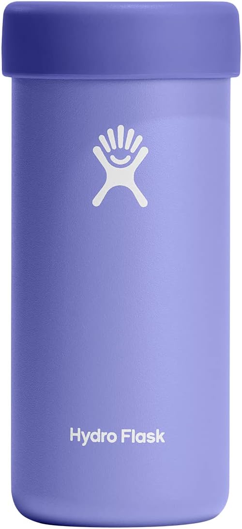 Hydro Flask 12 Oz Cooler for Cans - Slim Can Cooler for Beer or Coffee - Insulated in Lupine Purple